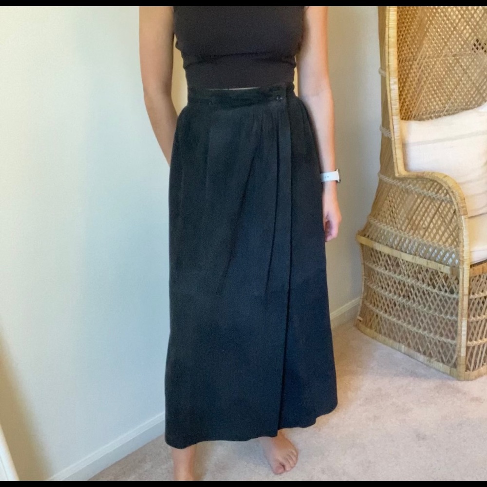 Black Suede Skirt